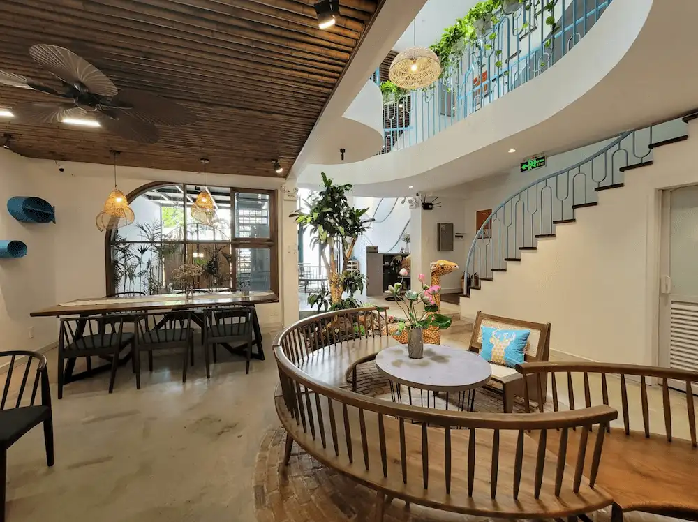 Area coworking di Wing House a Da Nang