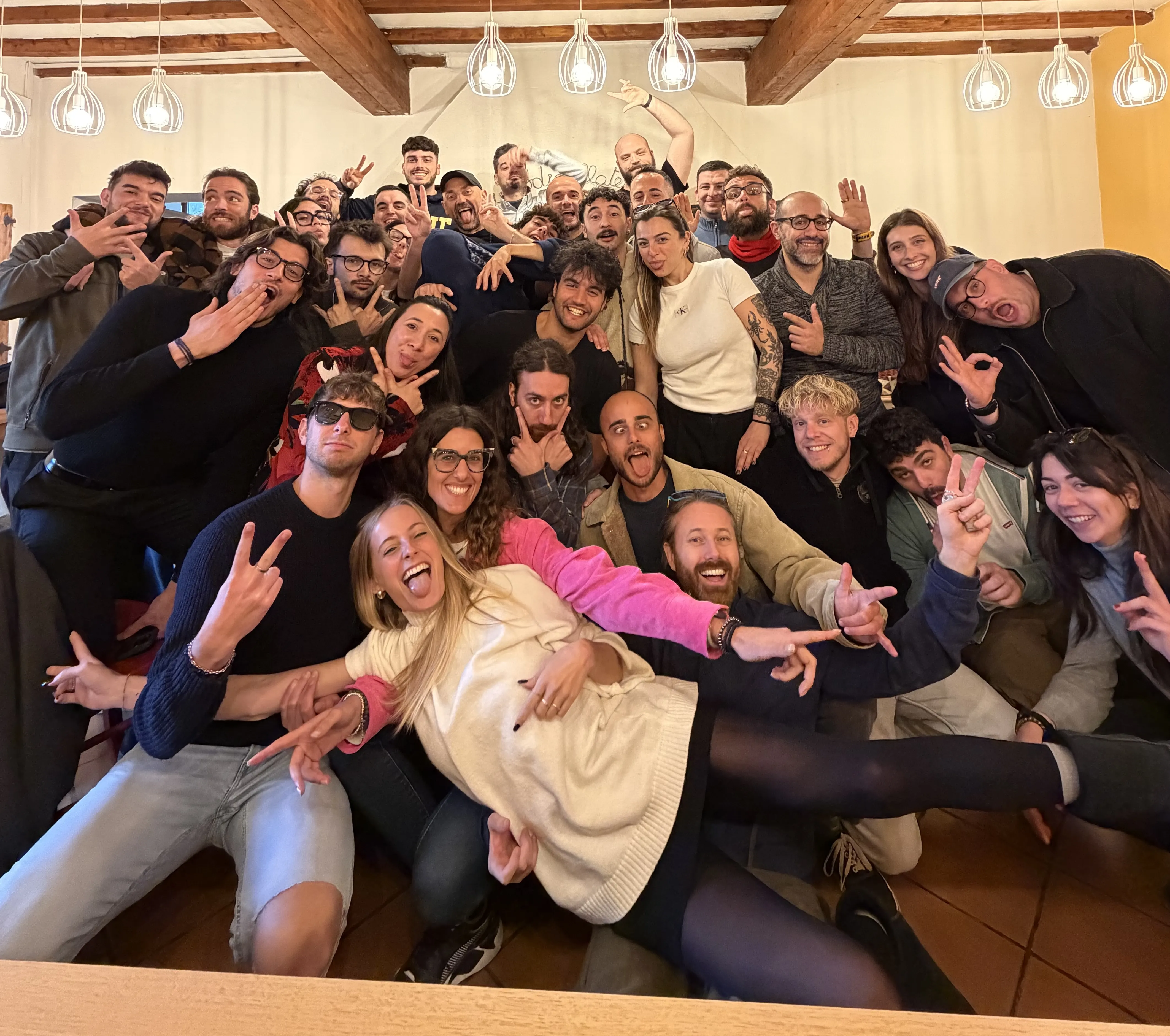 Foto di gruppo dell'ultimo CoLivers Meetup