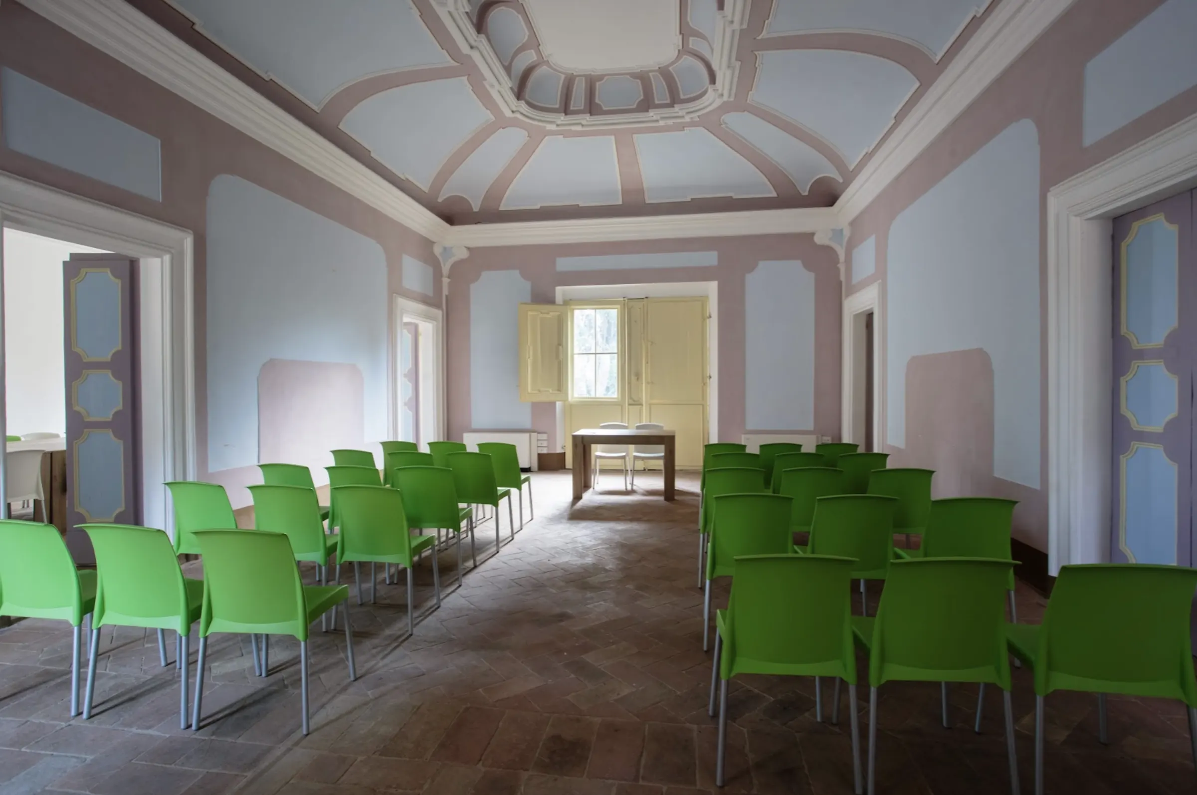 Sala workshop di Villa Bassa del Prelato