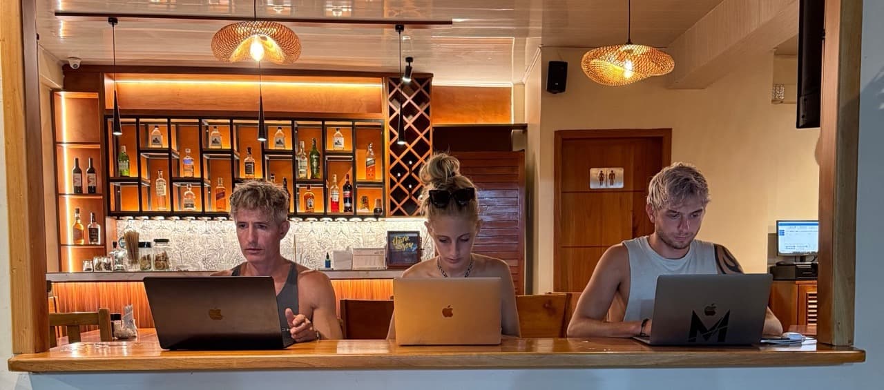 Sessione di lavoro alle Galapagos